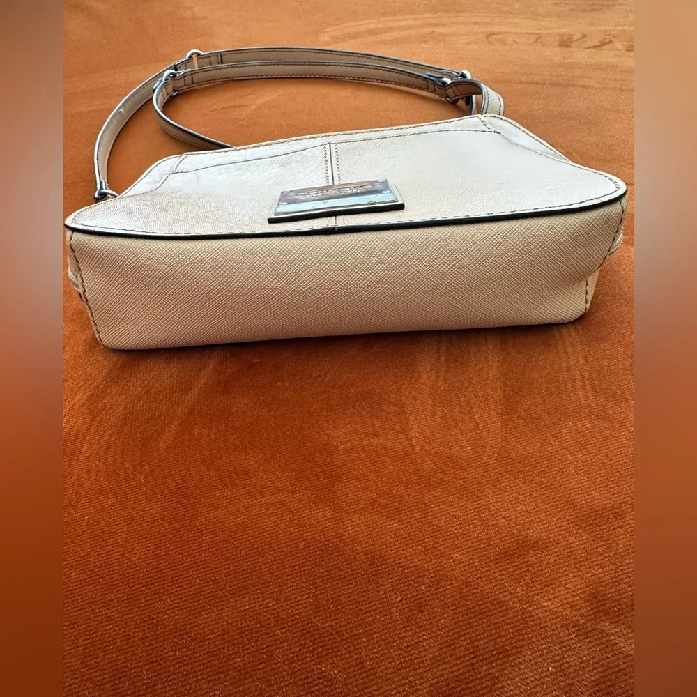 Tignanello Bella Belt Belt in Nude Coated Leather Crossbody Removable Strap